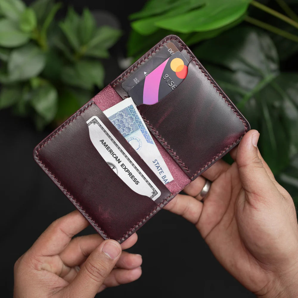 Carteira de couro artesanal marrom