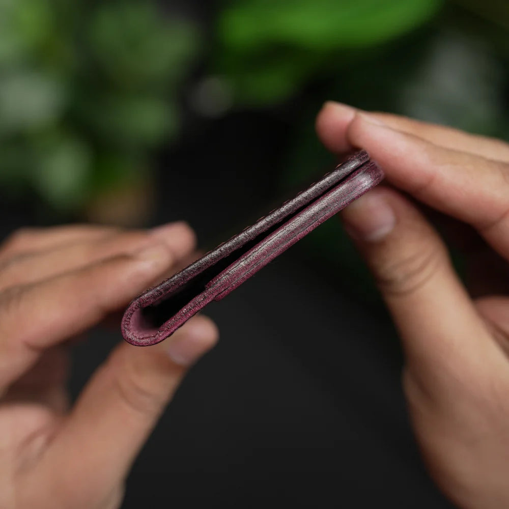 Carteira de couro artesanal marrom