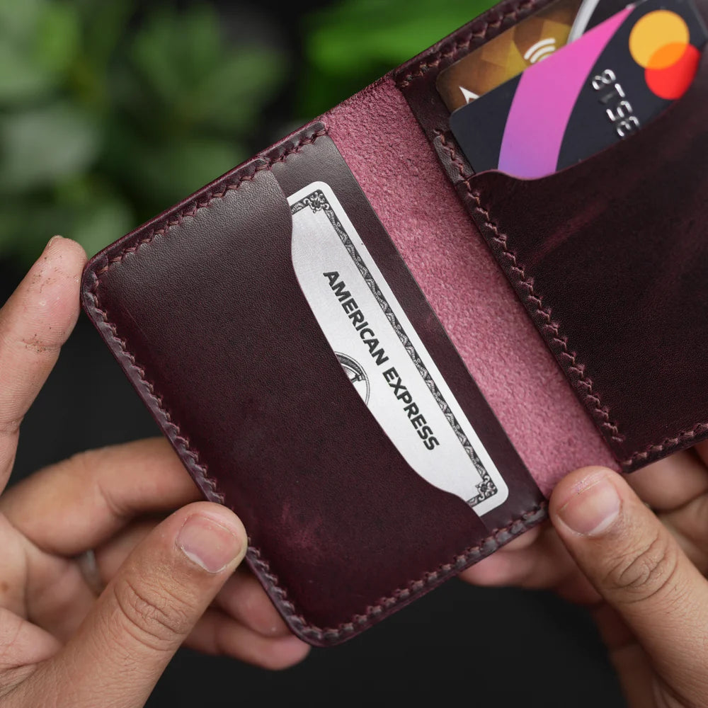 Carteira de couro artesanal marrom